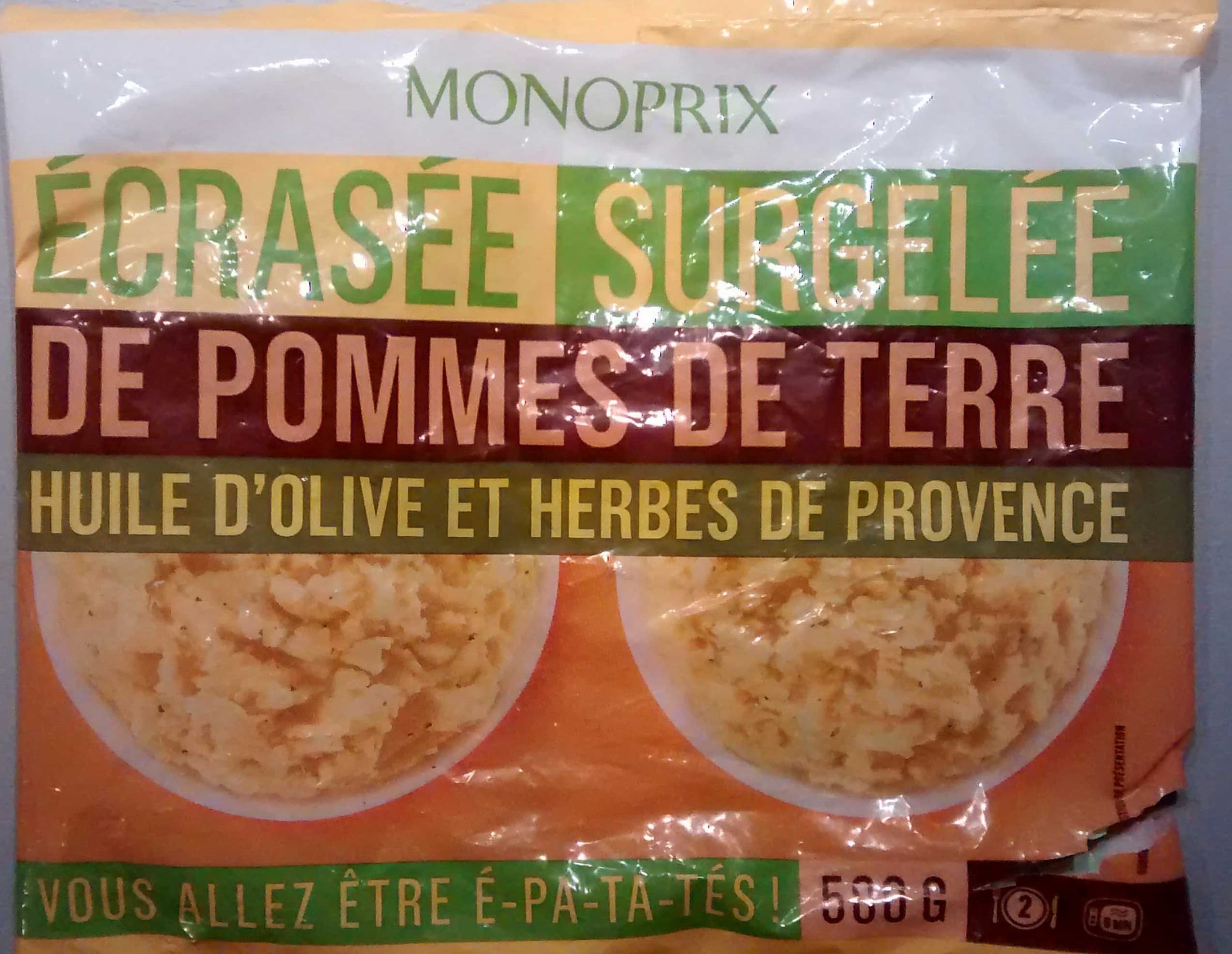 Monoprix Ecrasées surgelées de pommes de terre packshot