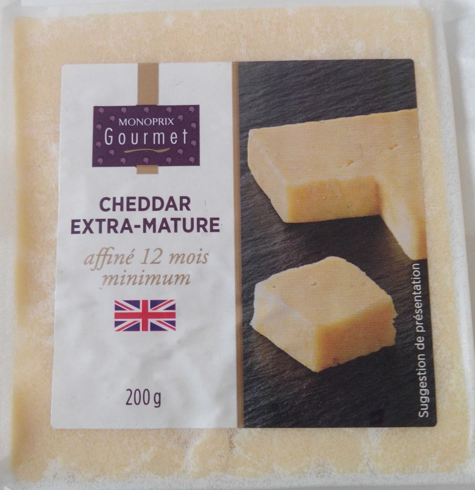Monoprix Cheddar extra-mature packshot