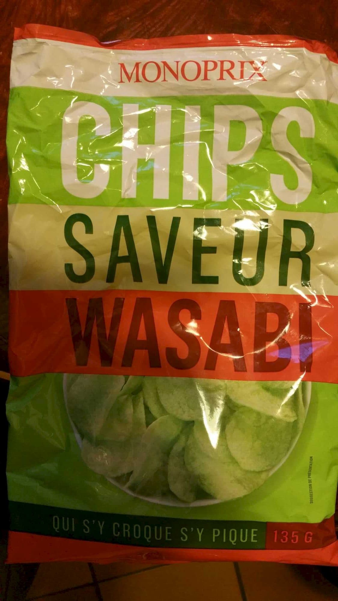 Monoprix Chips saveur wasabi packshot