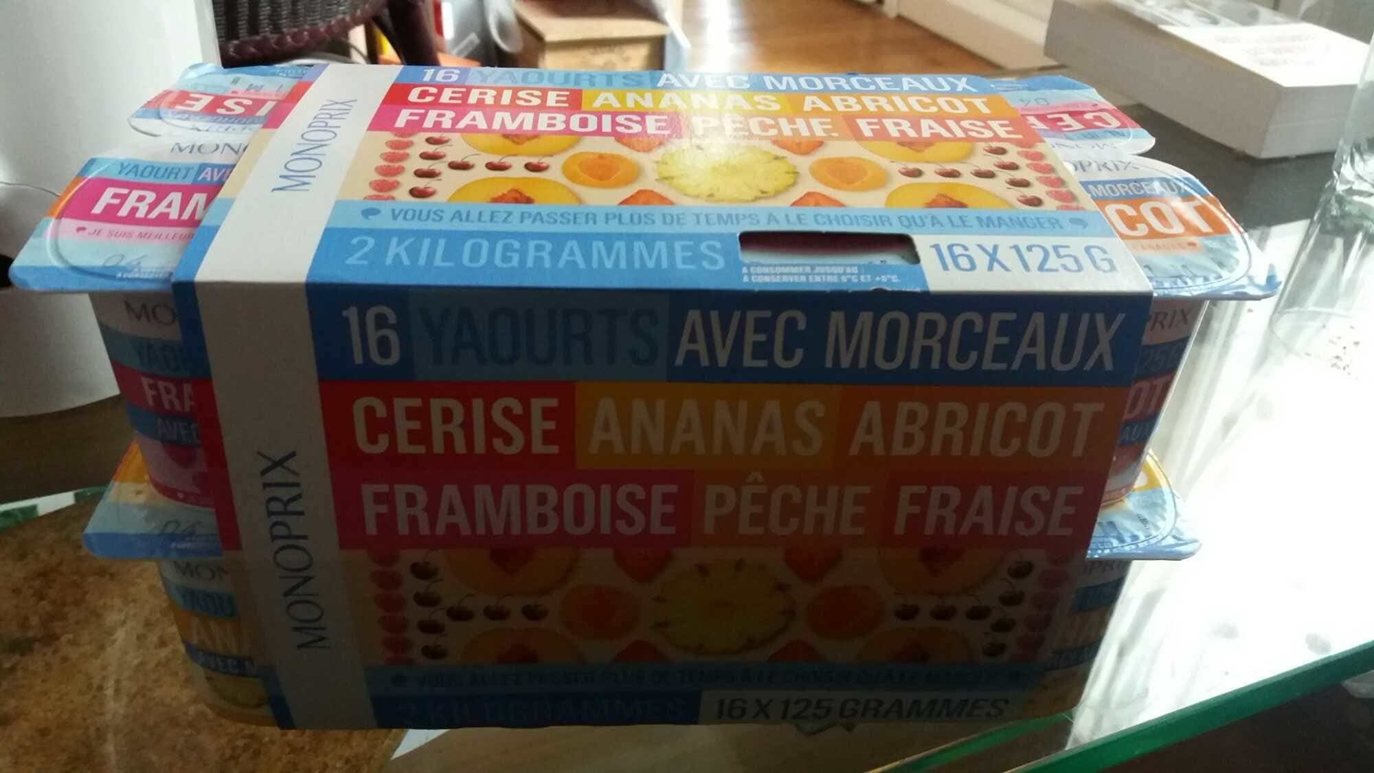 Monoprix Yaourt brassé aux fruits, sucré, aromatisé packshot