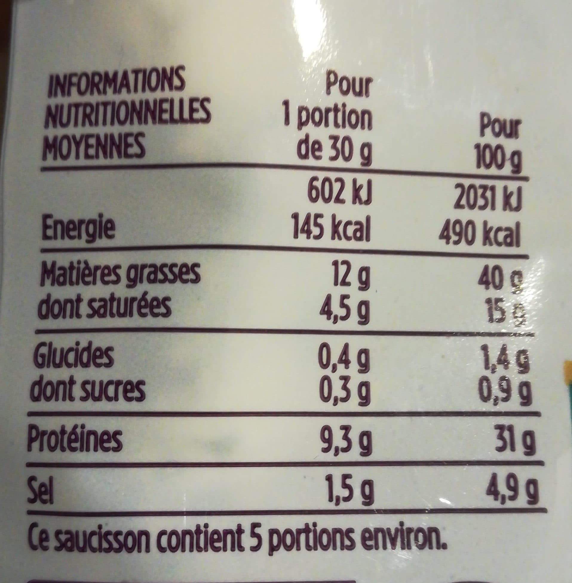 Monoprix Fuet spécialité catalane packshot