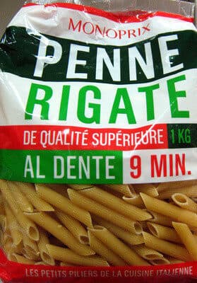 Monoprix Penne Rigate (Al dente 9 min.) packshot