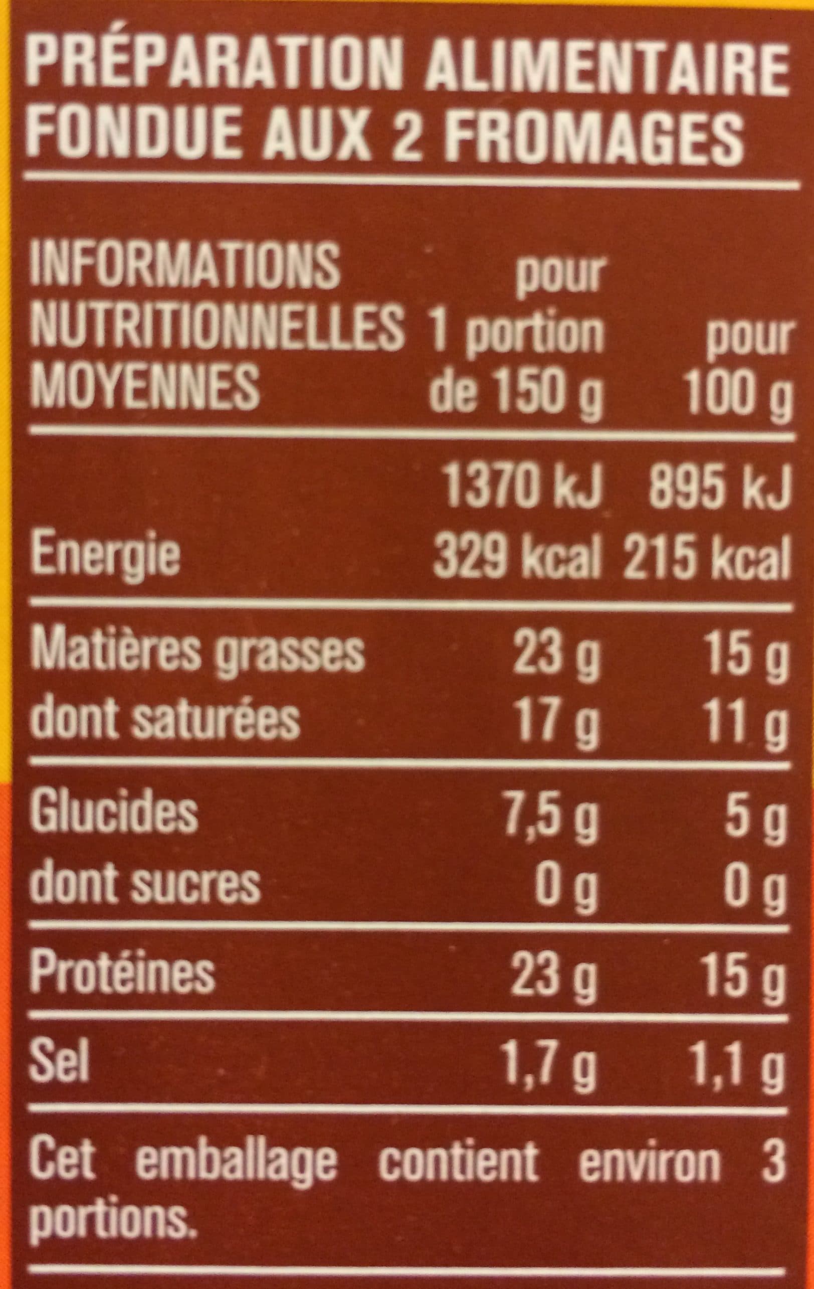 Monoprix Fondue 2 Fromages packshot