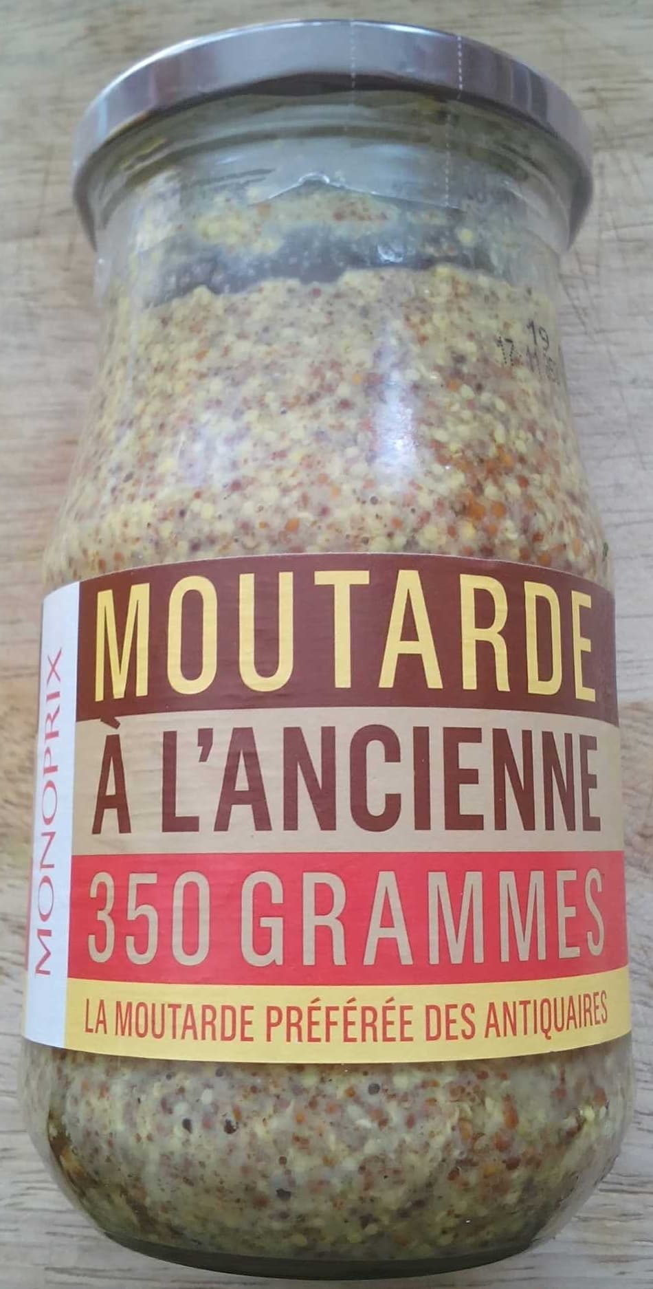Monoprix Moutarde à l'ancienne packshot
