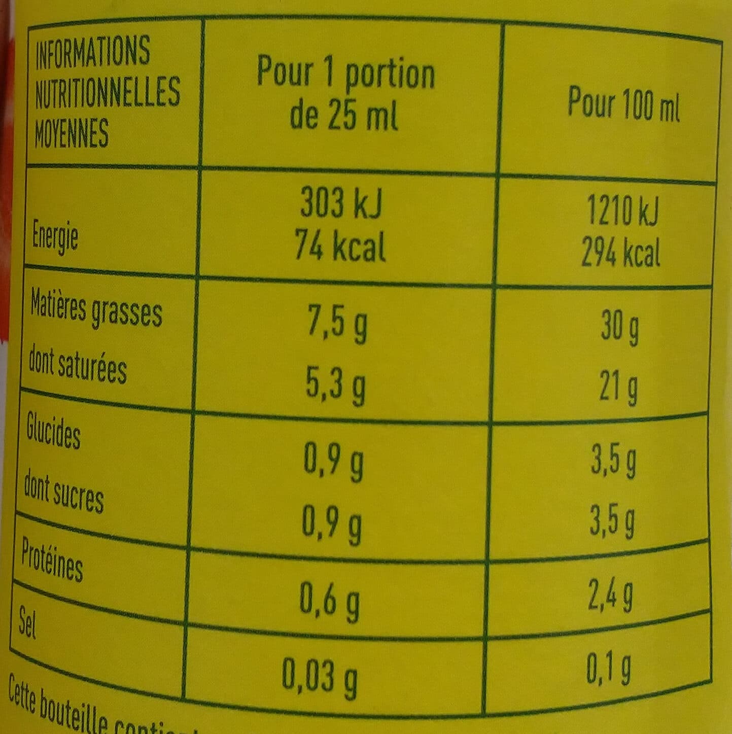 Monoprix Crème fraîche fluide packshot
