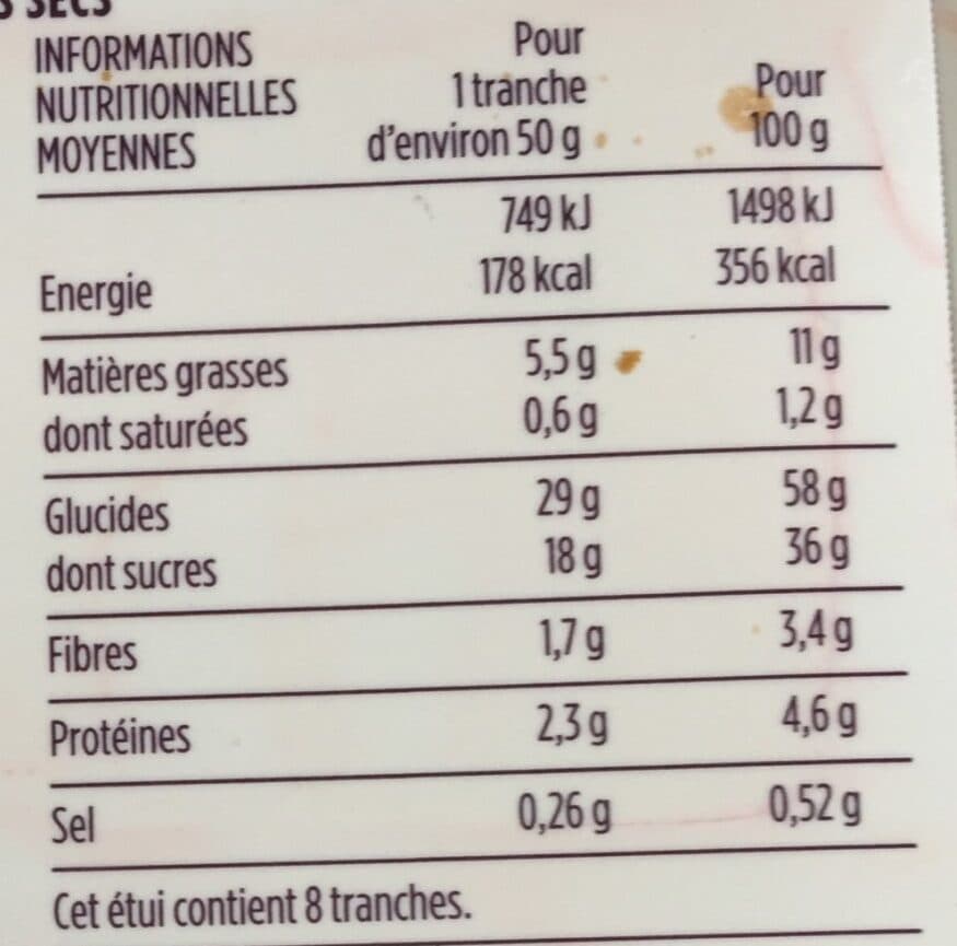 Monoprix Cake anglais aux fruits tranché packshot