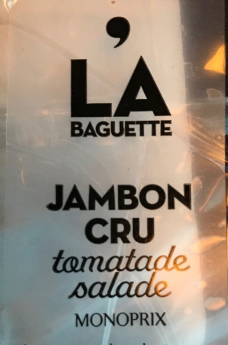 Monoprix La Baguette Jambon Cru Tomatade Salade packshot