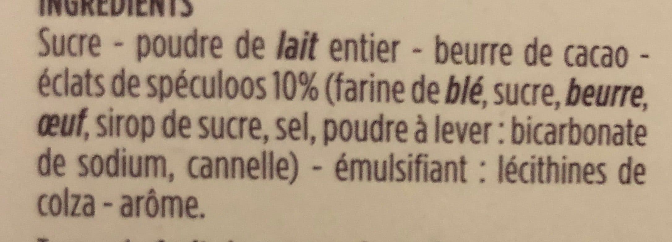 Monoprix Gourmet Chocolat blanc morceaux de speculoos packshot