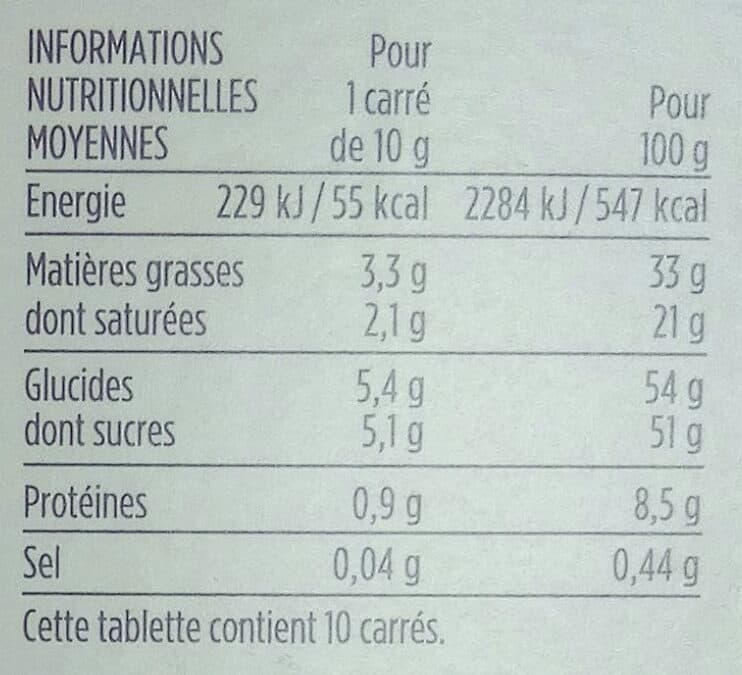 Monoprix Gourmet Chocolat blanc morceaux de speculoos packshot