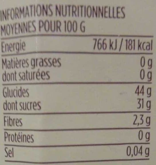 Monoprix Cœur de fruits cuits au chaudron poire williams vanillée packshot