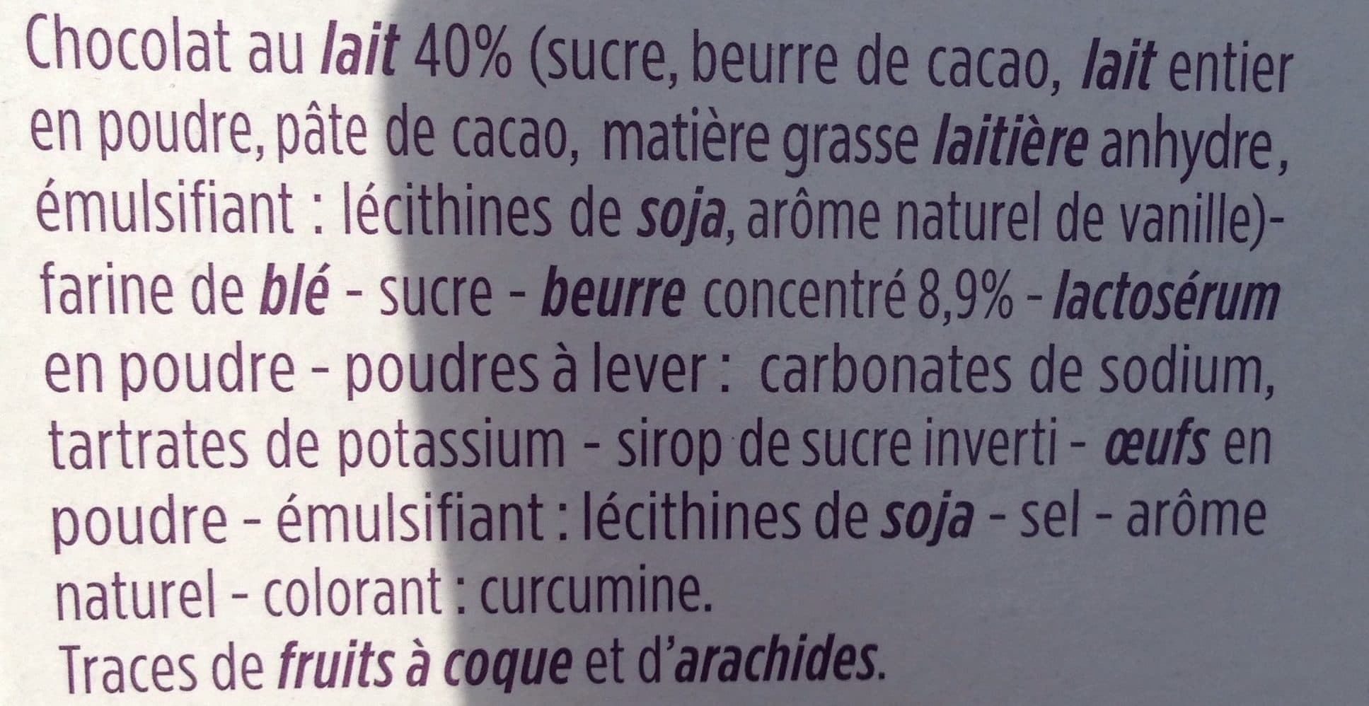 Monoprix Bâtonnets sablés chocolat au lait packshot