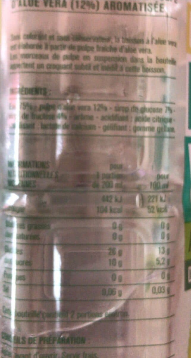 Monoprix Boisson à l'aloe vera avec pulpe packshot
