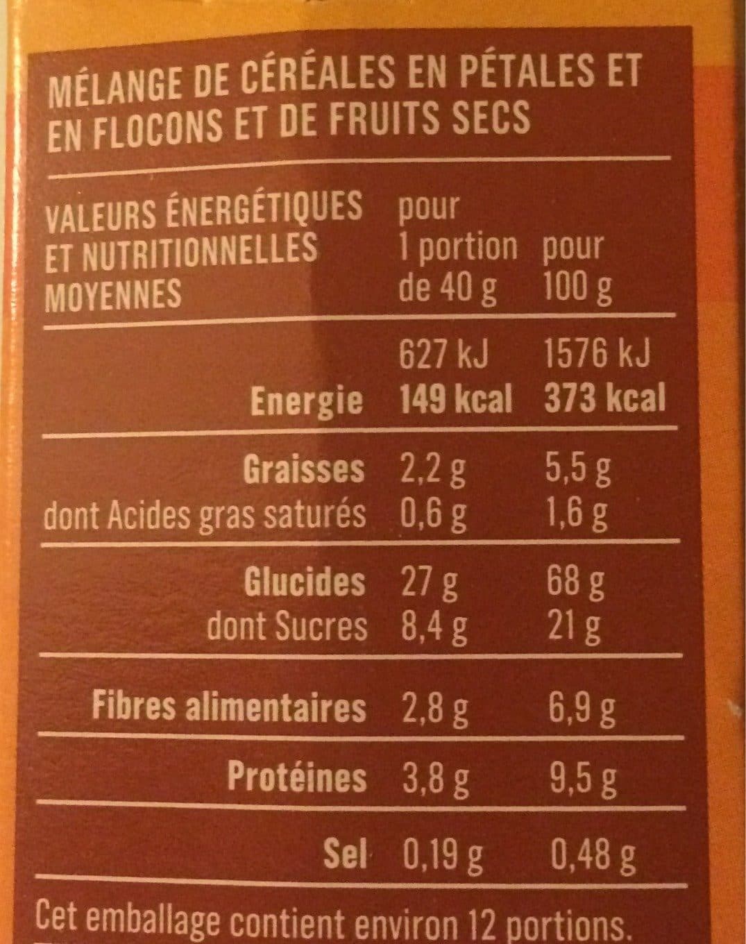 Monoprix Monoprix Muesli aux 7 fruits packshot