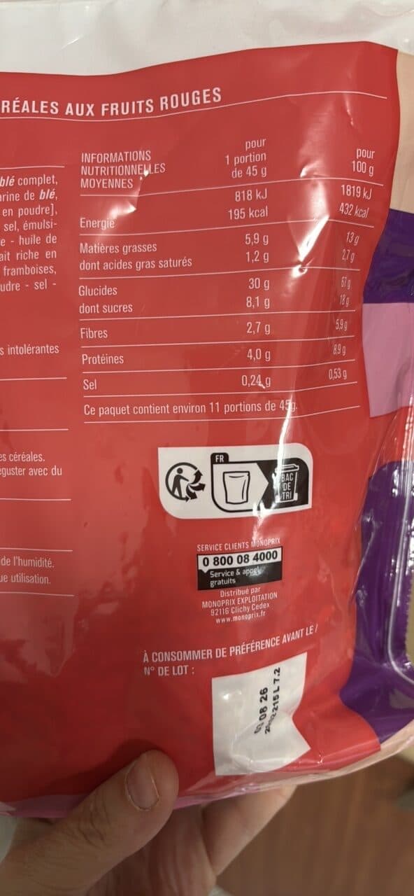 Monoprix Muesli croustillante packshot
