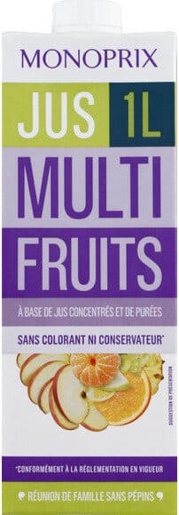 Monoprix Jus multifruits packshot