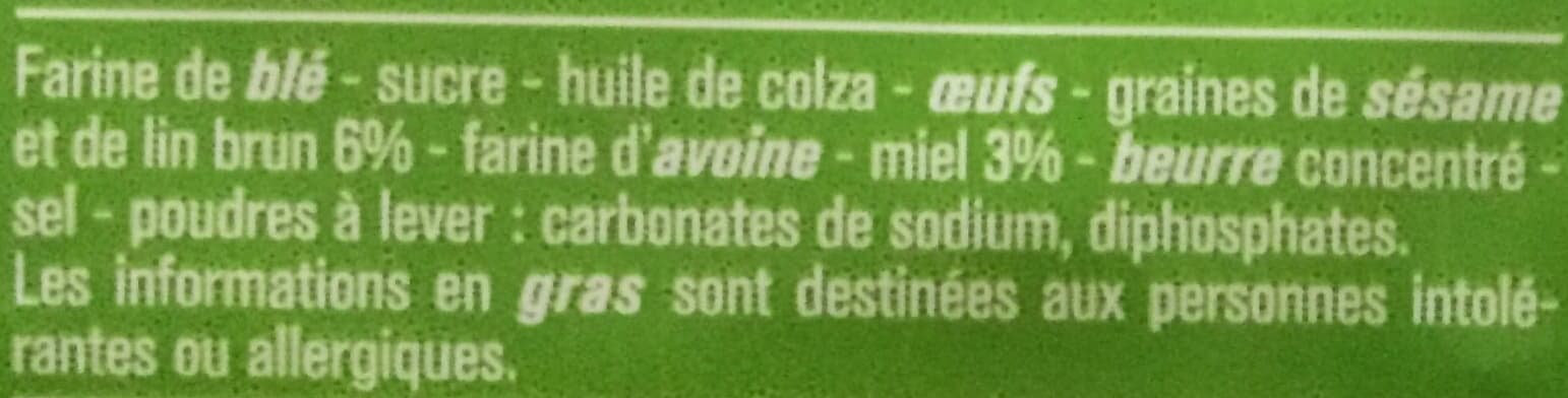Monoprix Sablés graines et miel packshot