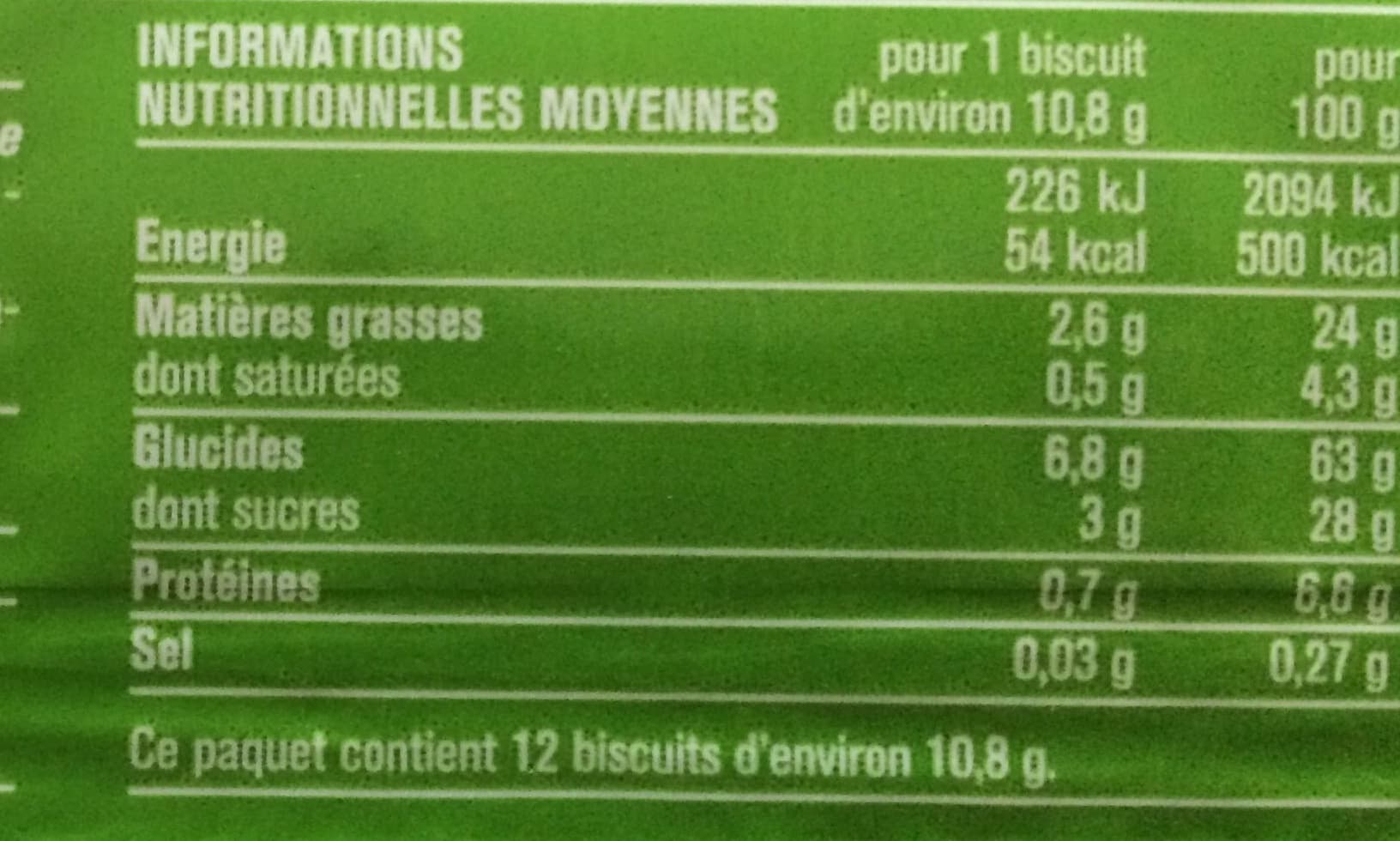Monoprix Sablés graines et miel packshot