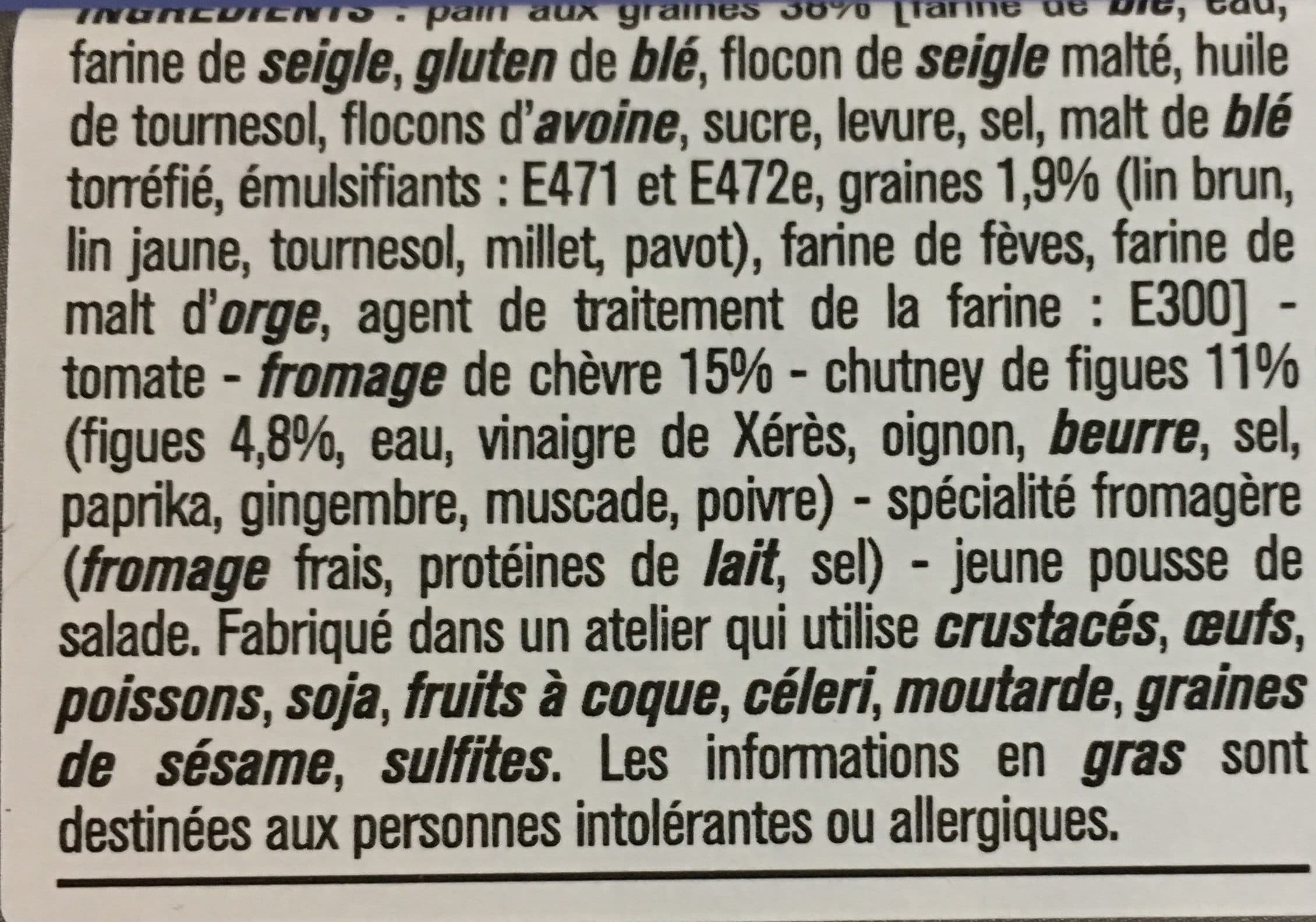 Monoprix Le pavé Chèvre chutney de figue packshot