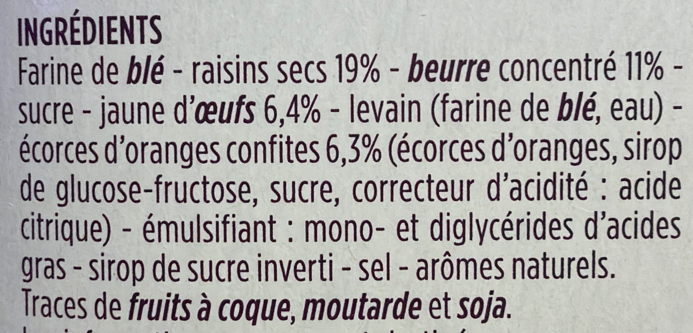 Monoprix Panettone, raisins secs et écorces d'orange confites packshot