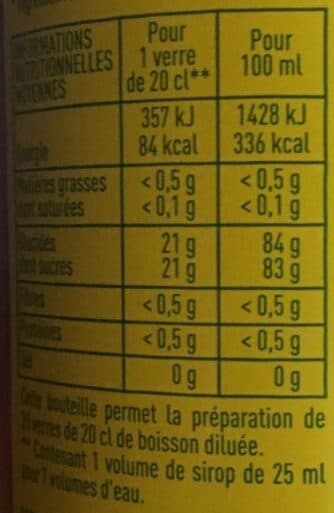 Monoprix Bio Sirop de grenadine bio packshot