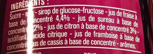 Monoprix Sirop grenadine packshot
