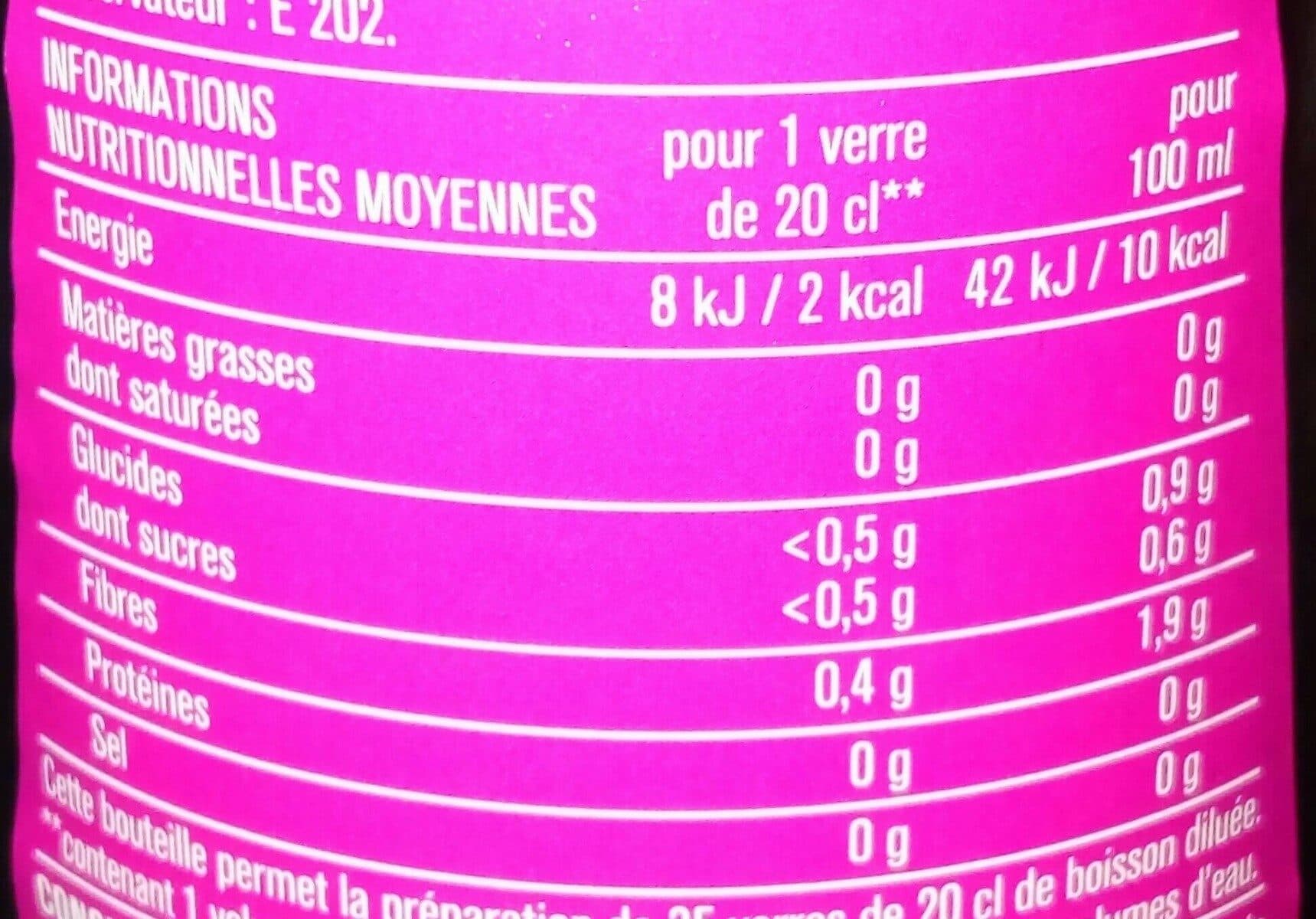 Monoprix Grenadine sans sucre packshot