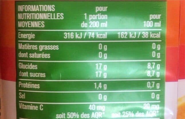 Monoprix Pur jus d'orange avec pulpe packshot