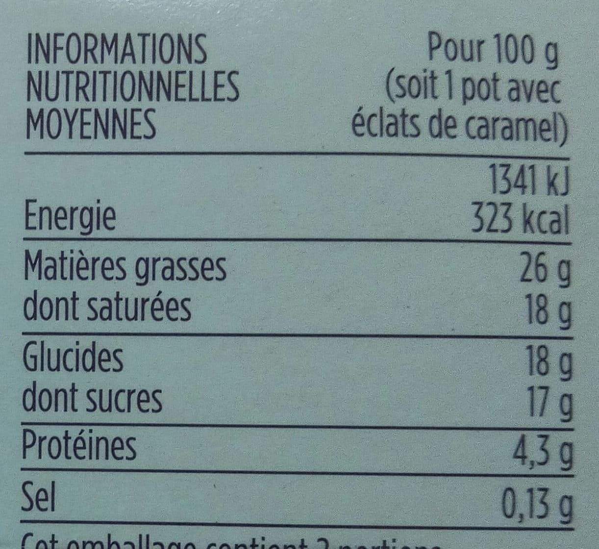 Monoprix Crème brûlée, à la vanille bourbon et aux éclats de caramel packshot