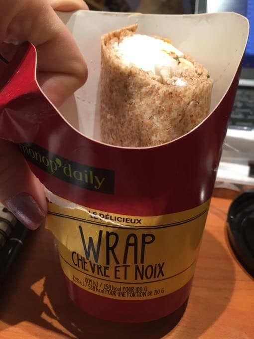 Monop' Daily Wrap Chevre Et Noix packshot
