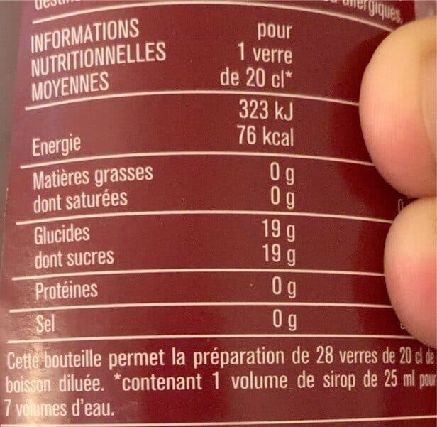 Monoprix Sirop d'orgeat à diluer. packshot