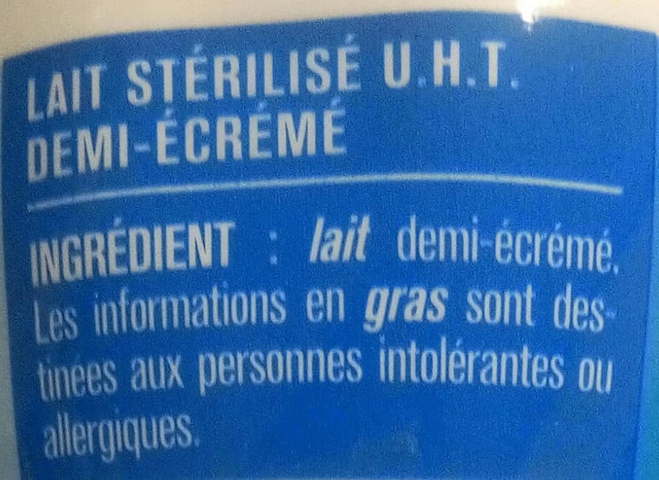 Groupe Casino Lait Demi-Écrémé packshot