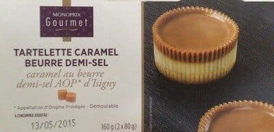 Monoprix Tartelette Caramel Beurre Demi-Sel AOP d'Isigny packshot