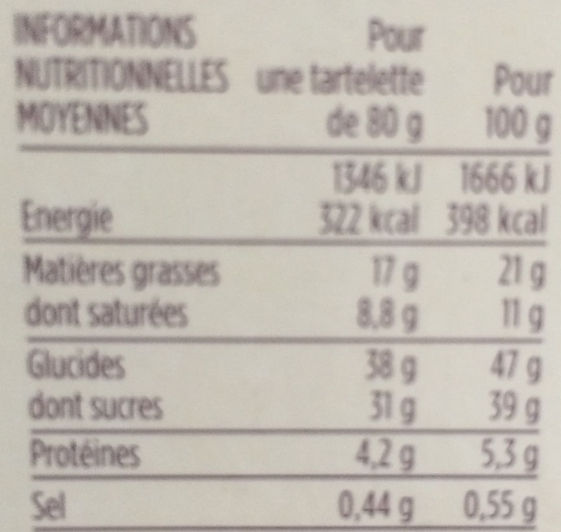 Monoprix Tartelette Caramel Beurre Demi-Sel AOP d'Isigny packshot