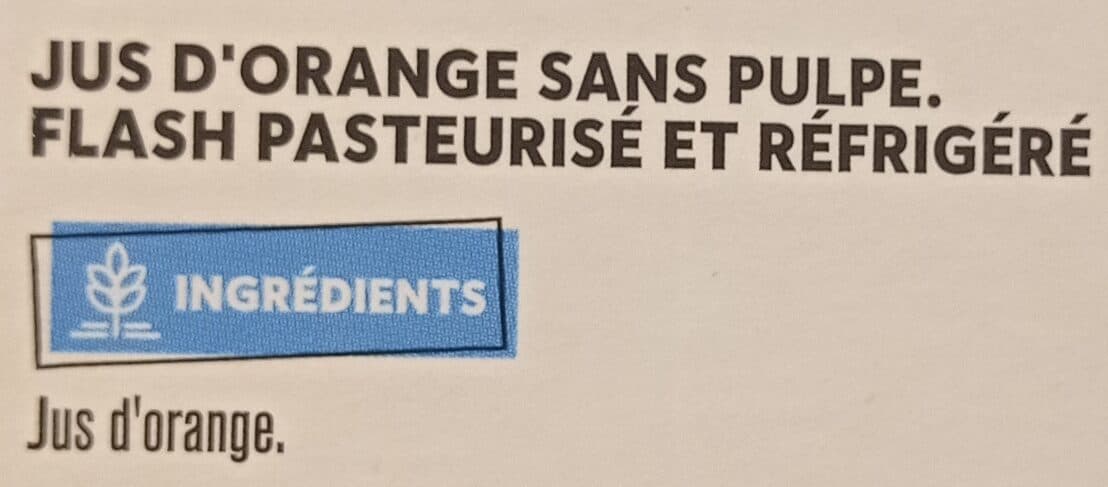 Monoprix Orange Sans Pulpe packshot
