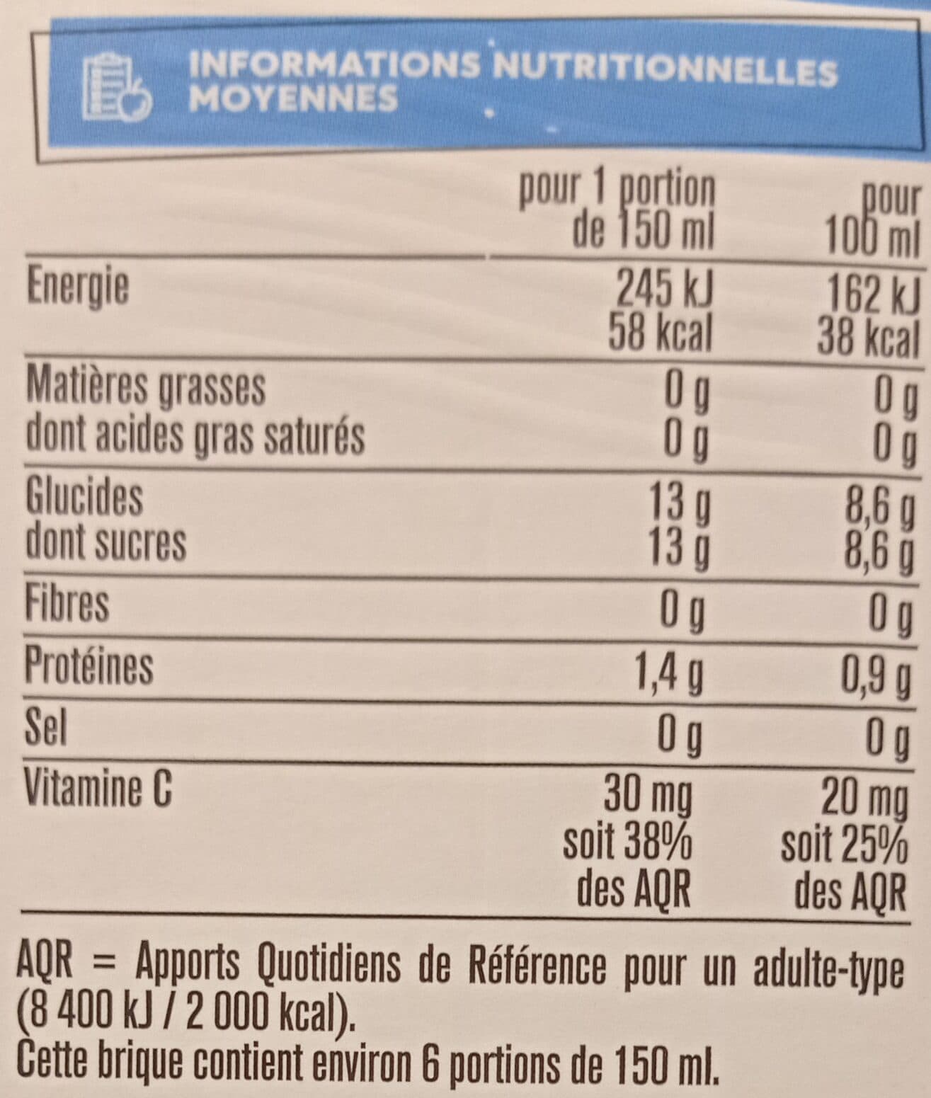 Monoprix Orange Sans Pulpe packshot