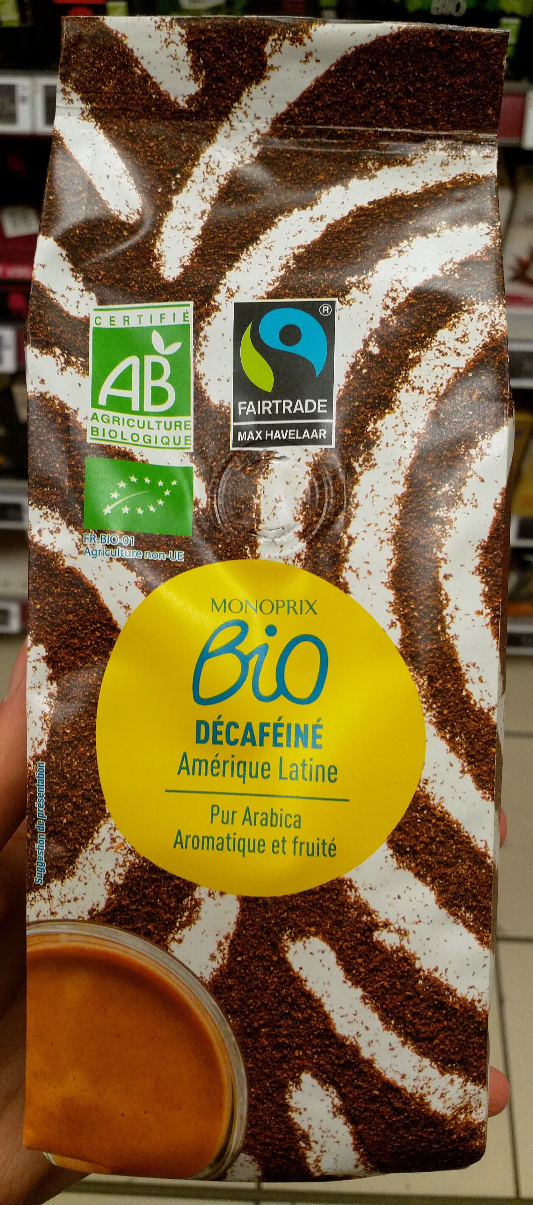 Monoprix Décaféiné Amérique Latine packshot