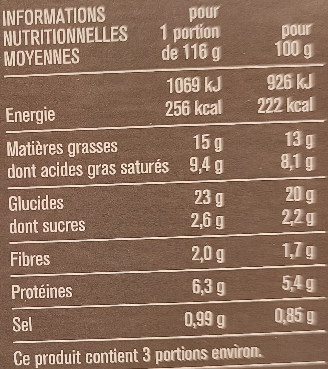 Monoprix Tarte aux poireaux pâte pur beurre packshot