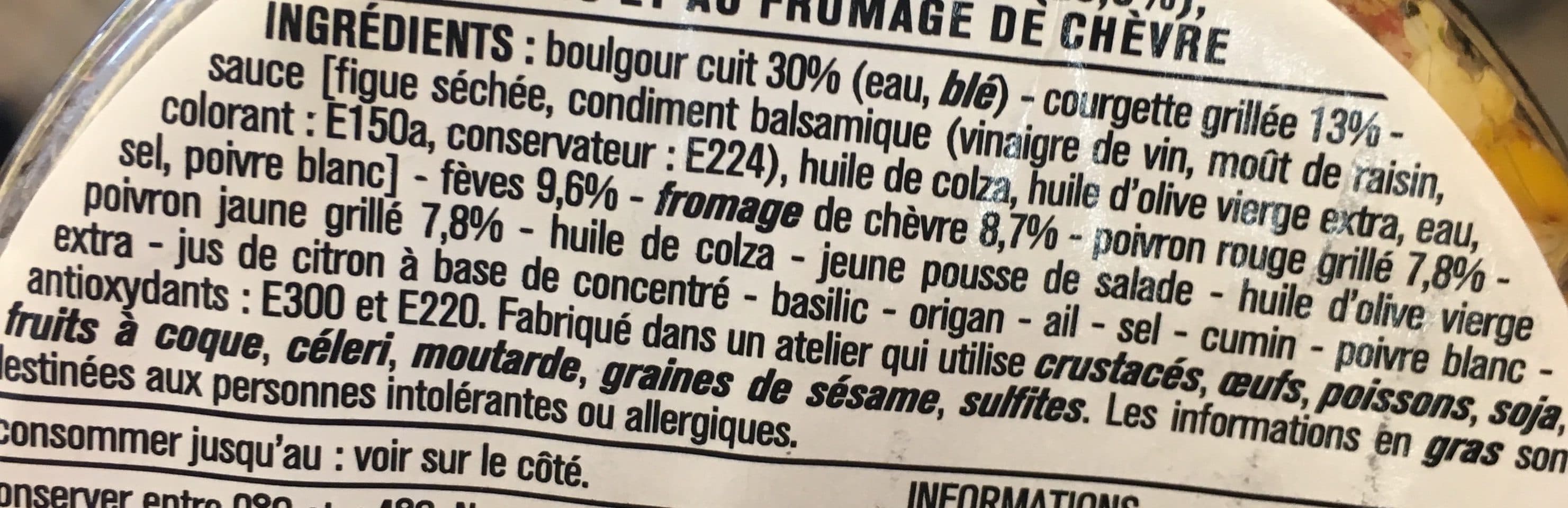 Monoprix La salade chèvre courgettes packshot