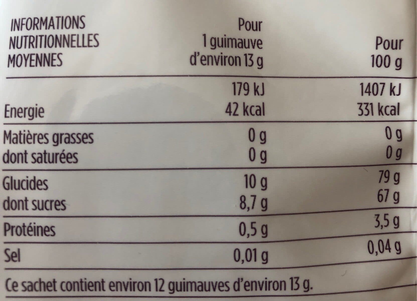 Monoprix Guimauves à la vanille packshot