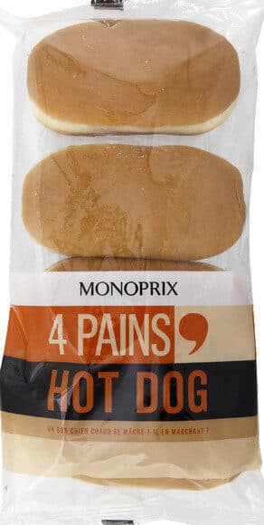 Monoprix Pain hot dog packshot