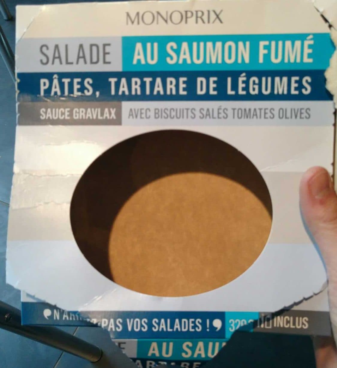 Monoprix Salade au Saumon Fumé, Pâtes, Tartare de Légumes packshot