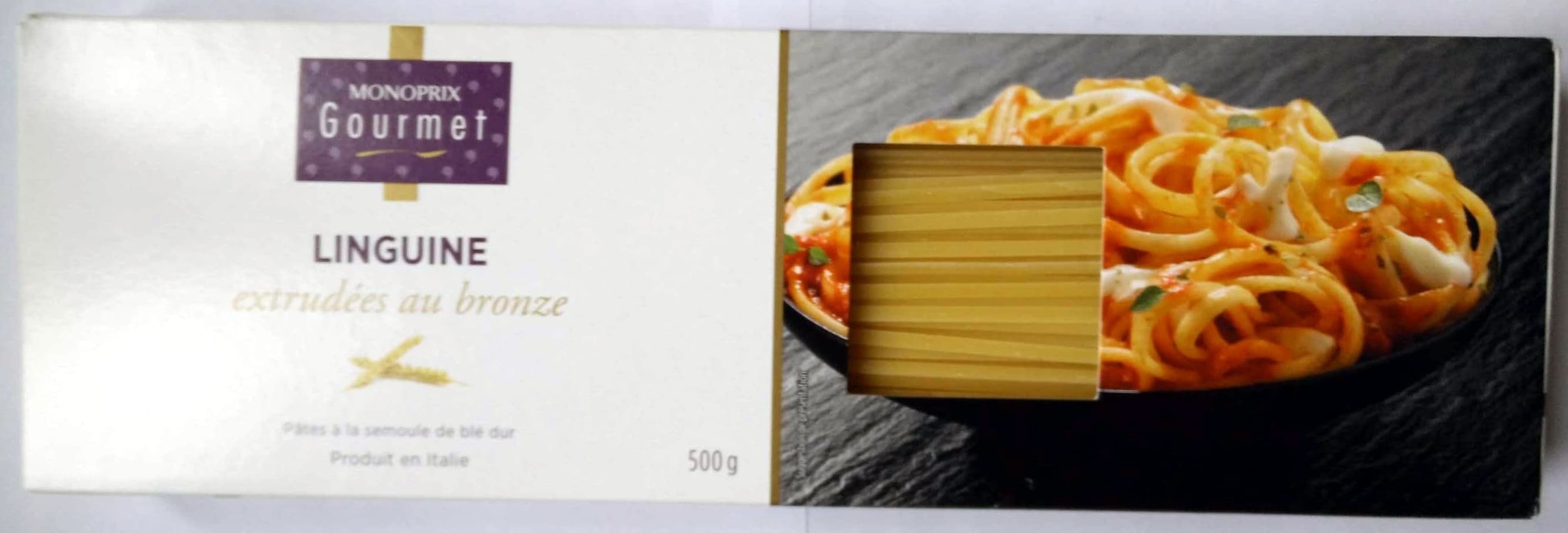 GOURMET - MONOPRIX Linguine extrudées au bronze packshot