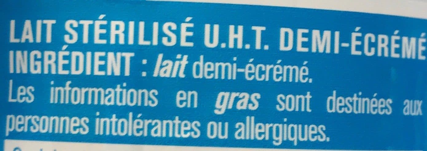 Monoprix Lait demi-écrémé packshot