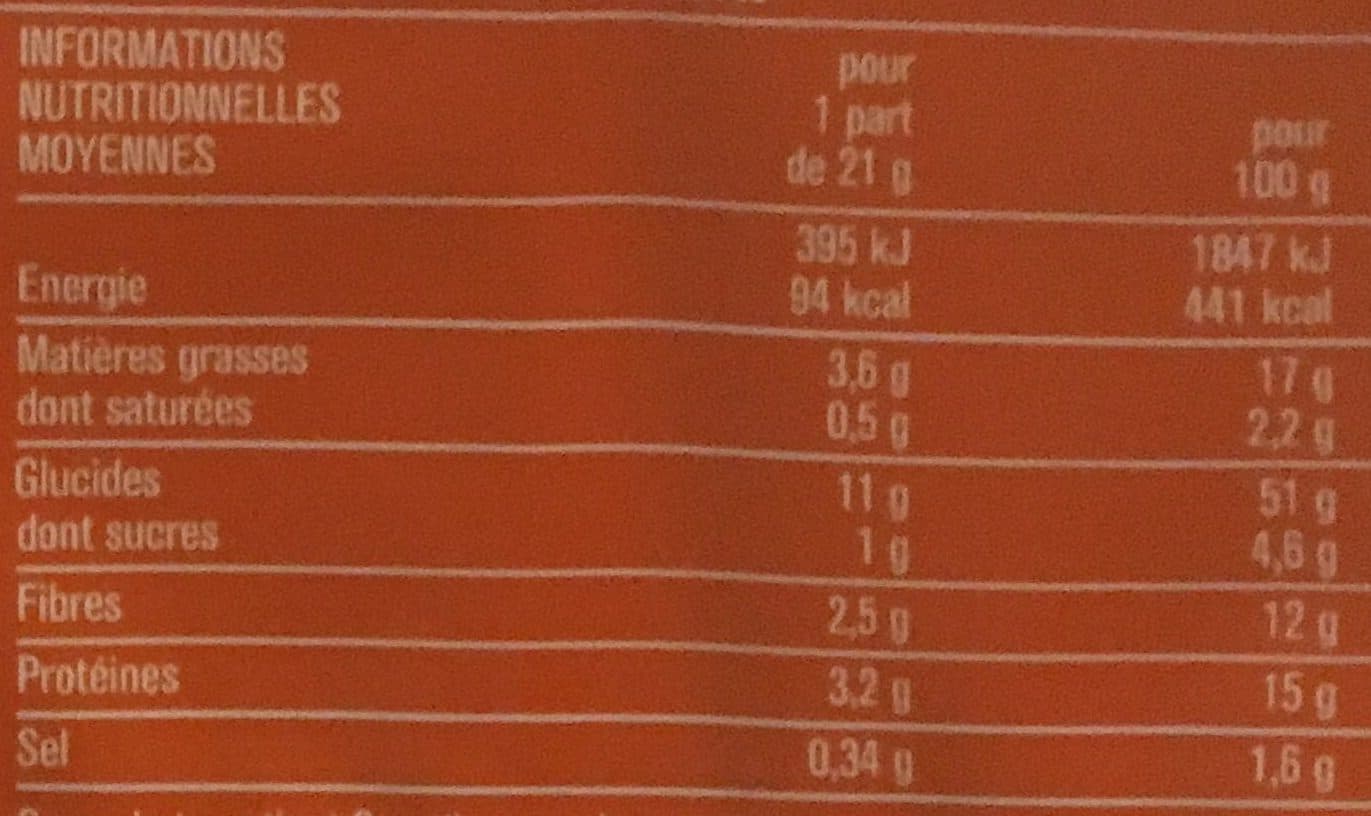 Monoprix Craquelins au son d'avoine sésame lin & cumin packshot