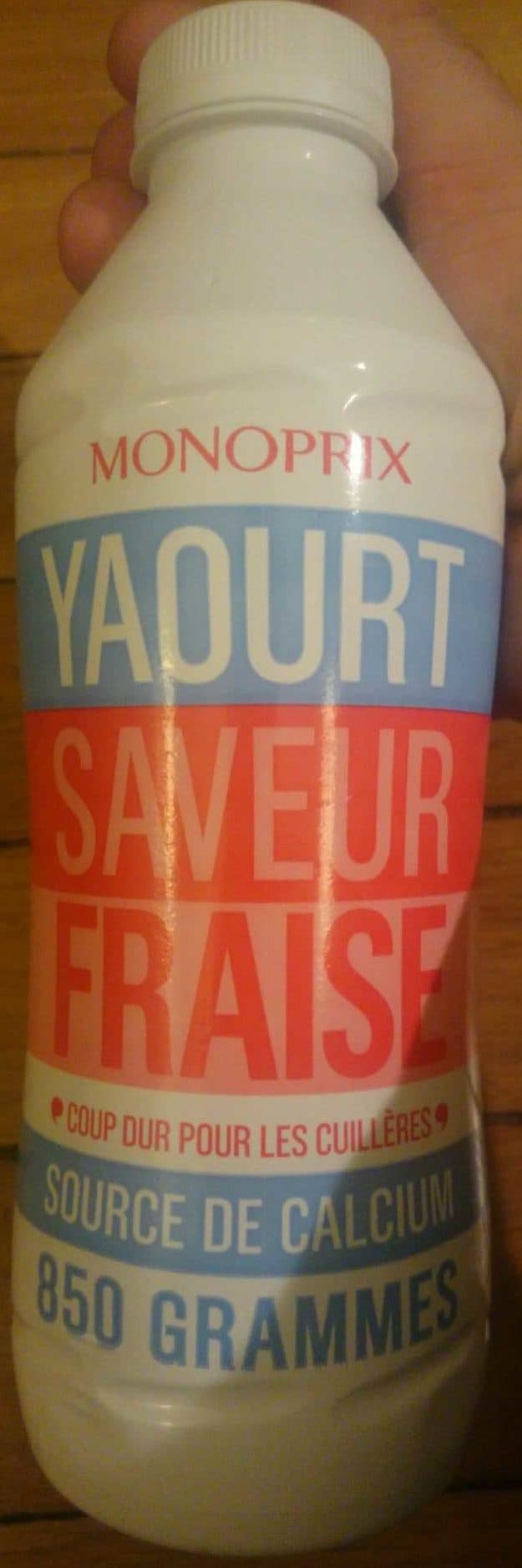 Monoprix Yaourt saveur fraise packshot