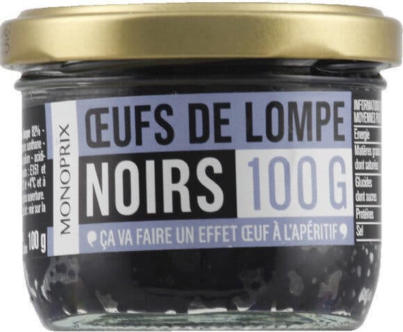 Monoprix Oeufs de lompe noirs packshot