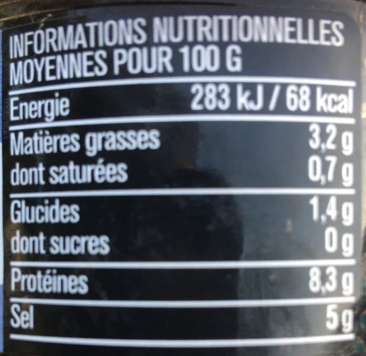 Monoprix Oeufs de lompe noirs packshot