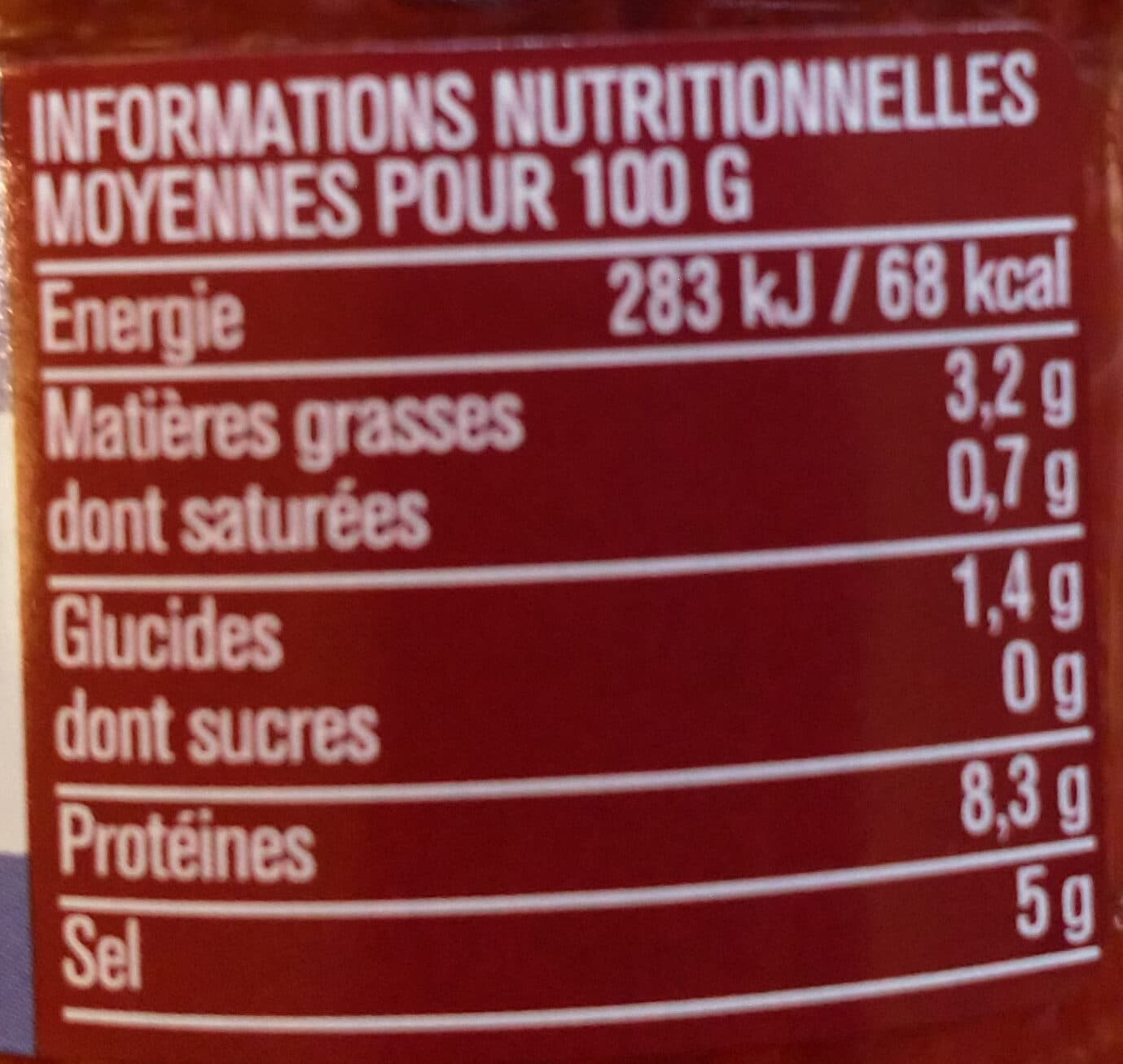 Monoprix Oeufs de lompe rouge packshot