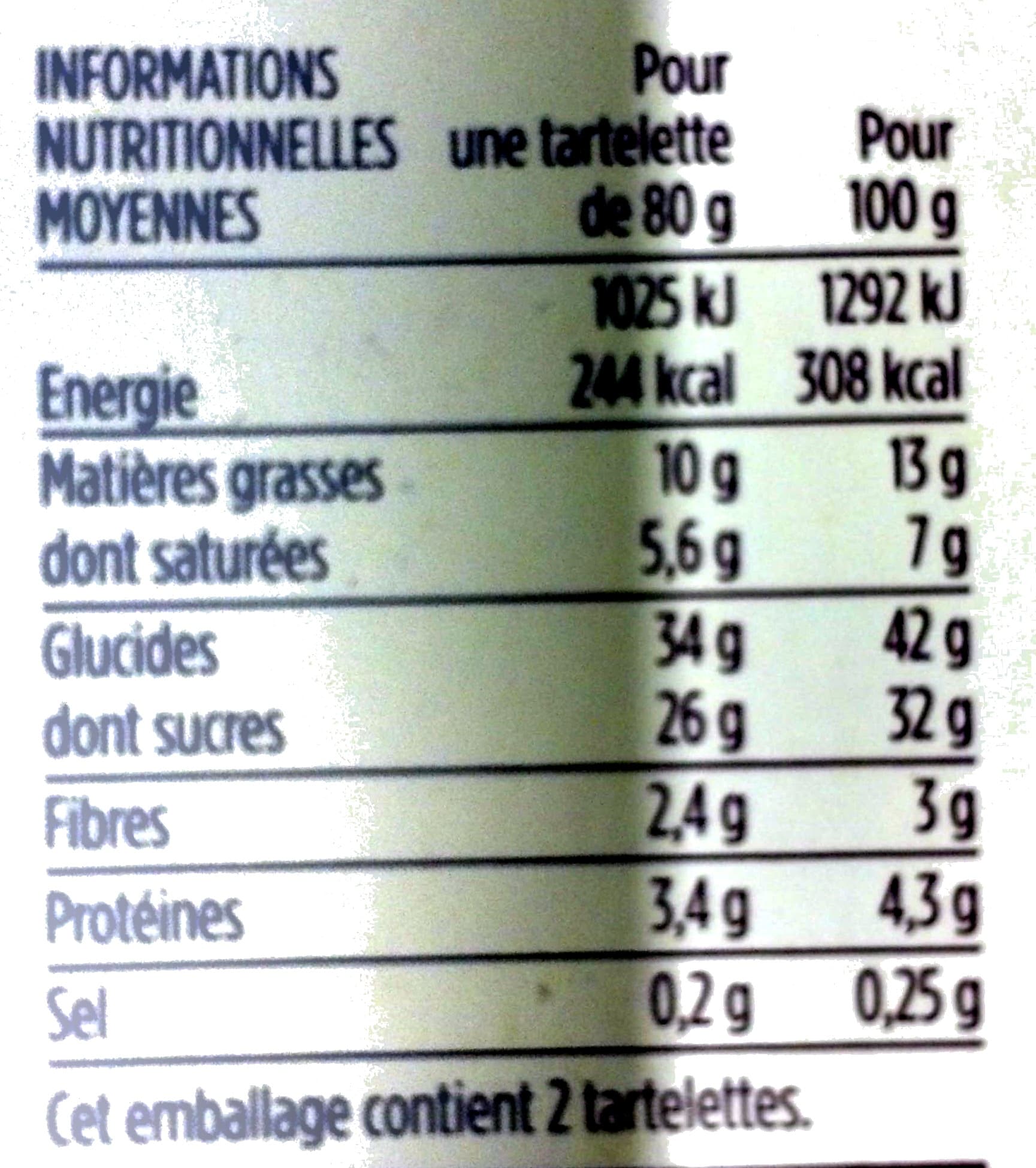 Monoprix Tartelette aux framboises packshot