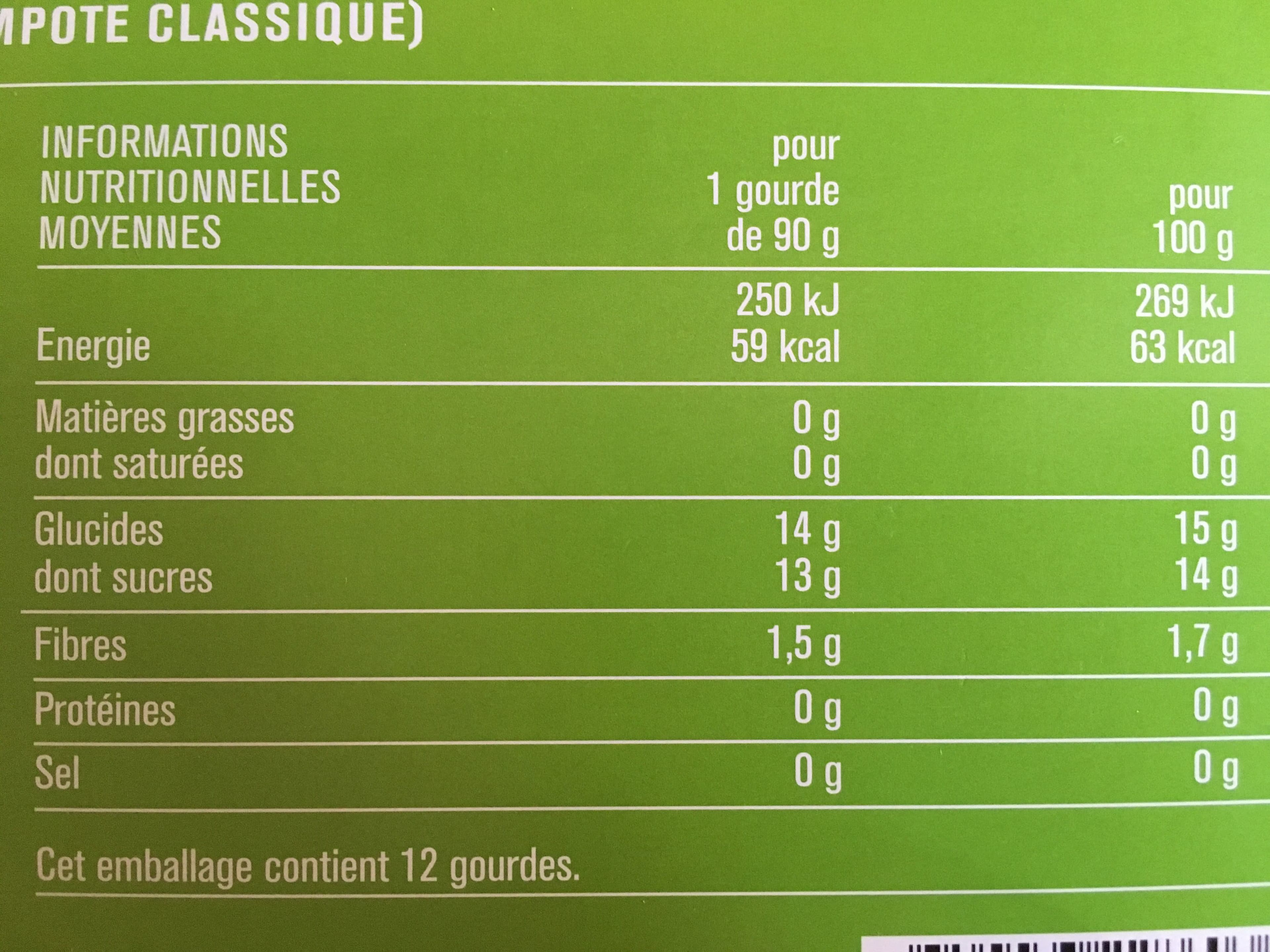 Monoprix Compote de pomme packshot